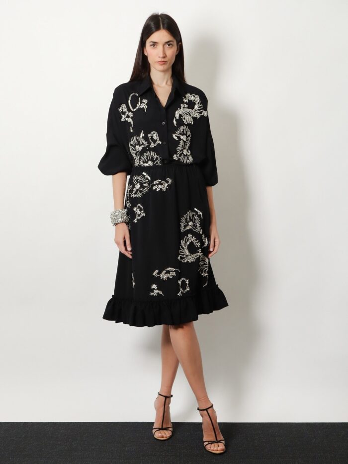 Dries Van Noten Samila Skirt With Rhinestones