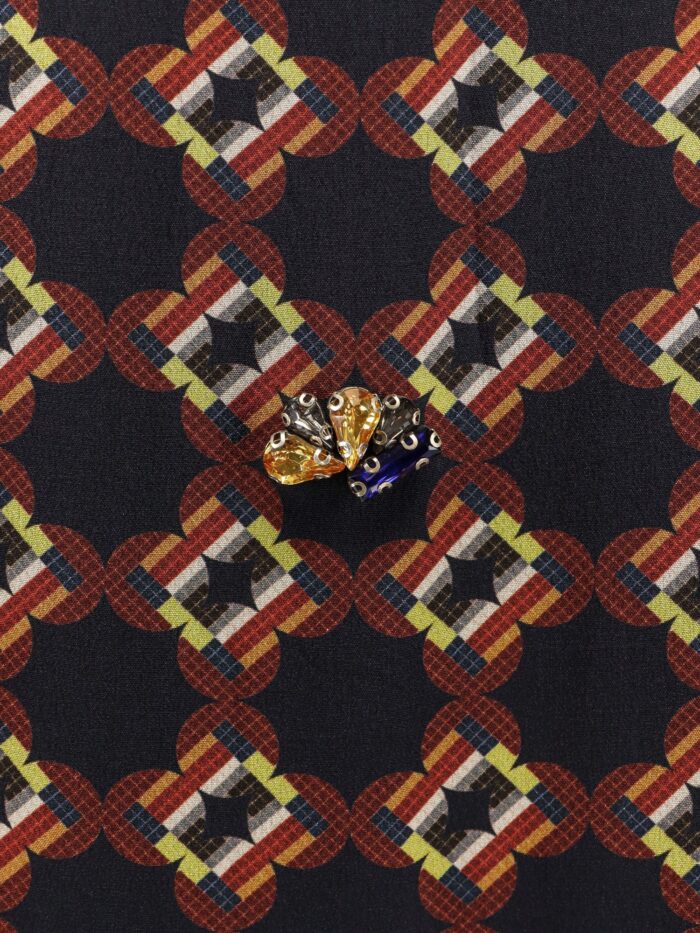 Dries Van Noten Silk Skirt With Sequins