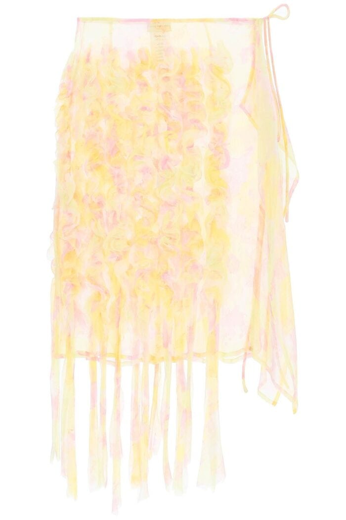 Dries Van Noten 'simi' Ruffle Fringe Pencil Skirt