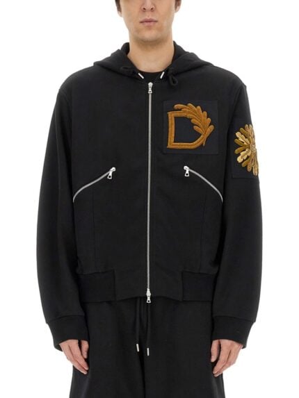 Dries Van Noten SWEATSHIRT WITH EMBROIDERY