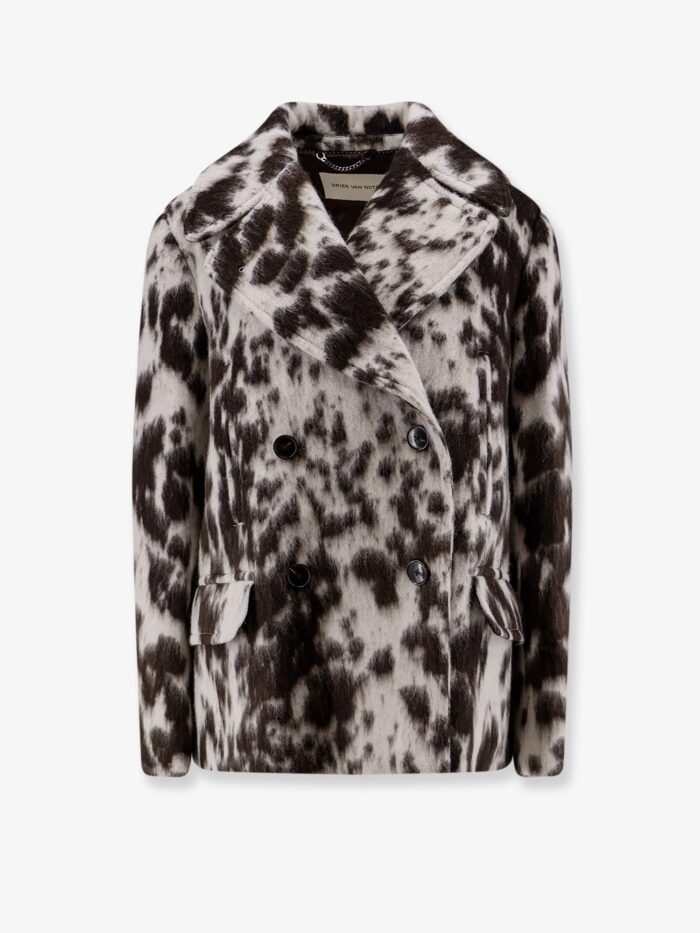 Dries Van Noten Vafel Wool And Alpaca Coat