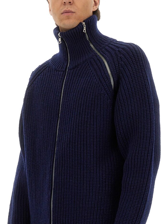 dries van noten zippered wool sweater Dries Van Noten ZIPPERED WOOL SWEATER
