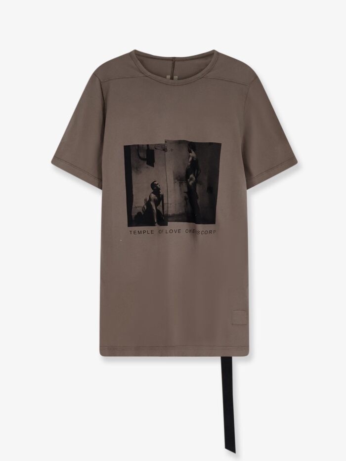 Drkshdw Cotton T-shirt With Level Print On The Front