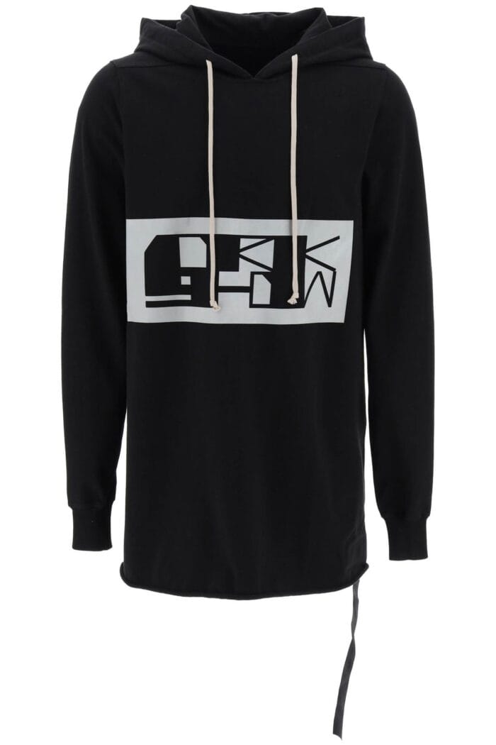 Drkshdw Maxi Hoodie With Logo Print