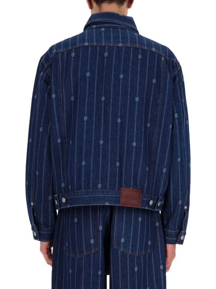 drole de monsieur "denim monogramme" jacket Drole De Monsieur "DENIM MONOGRAMME" JACKET