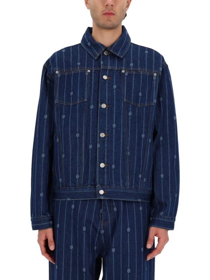 drole de monsieur "denim monogramme" jacket Drole De Monsieur "DENIM MONOGRAMME" JACKET