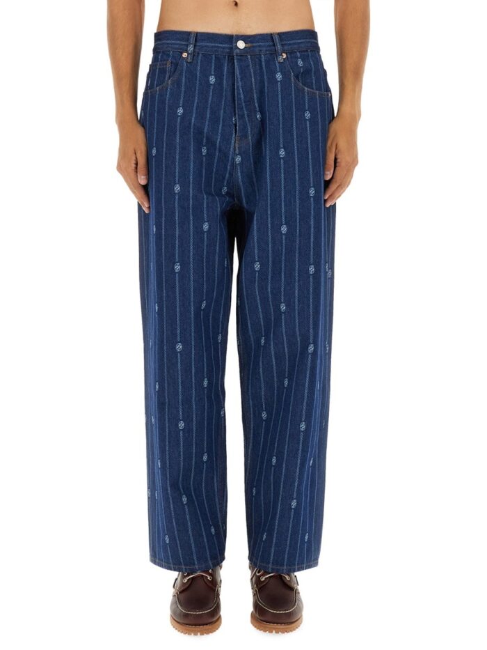 Drole De Monsieur "LE JEAN BAGGY MONOGRAMME" PANTS