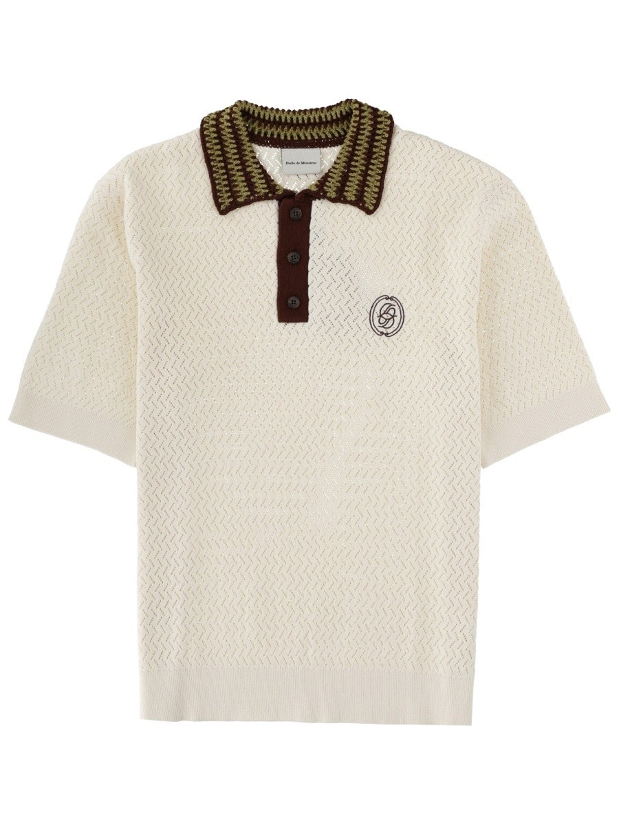 Drole De Monsieur POLO "MAILLE A JOURNÉ D MIROIR"