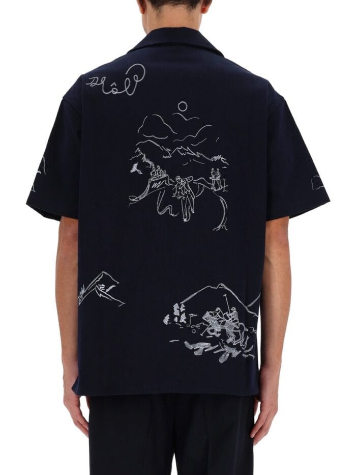 Drole De Monsieur SHIRT WITH EMBROIDERY