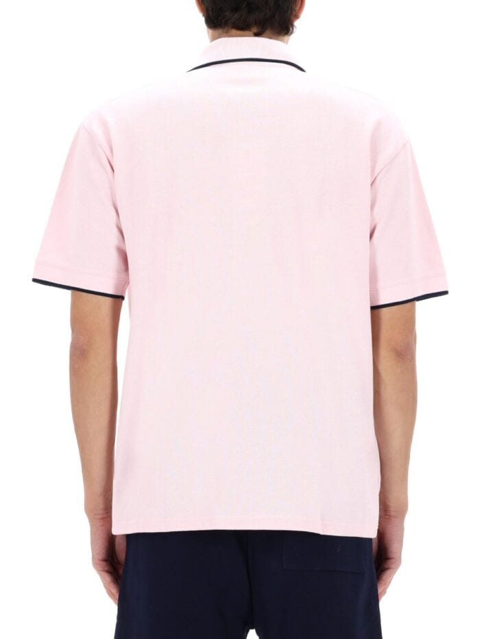 Drole De Monsieur "SLOGAN ROSE" POLO SHIRT
