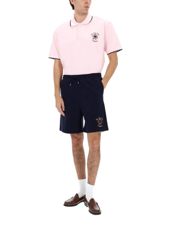 Drole De Monsieur "SLOGAN ROSE" SHORTS