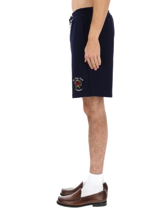 Drole De Monsieur "SLOGAN ROSE" SHORTS