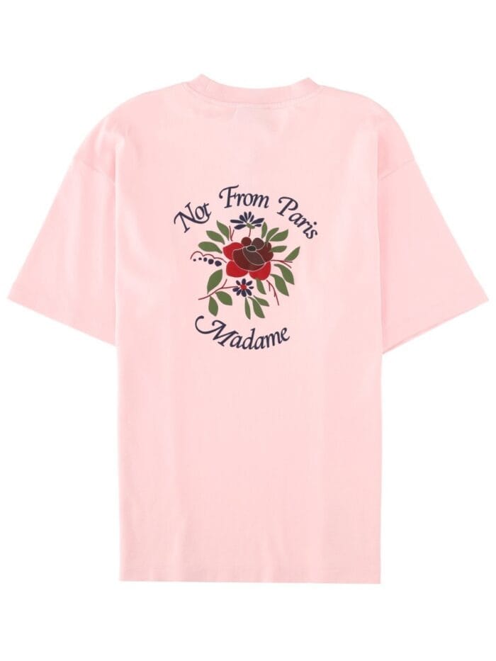 Drole De Monsieur "SLOGAN ROSE" T-SHIRT