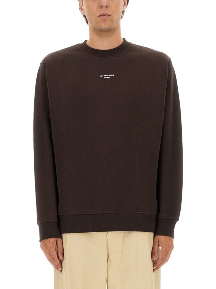 Drole De Monsieur SWEATSHIRT WITH SLOGAN