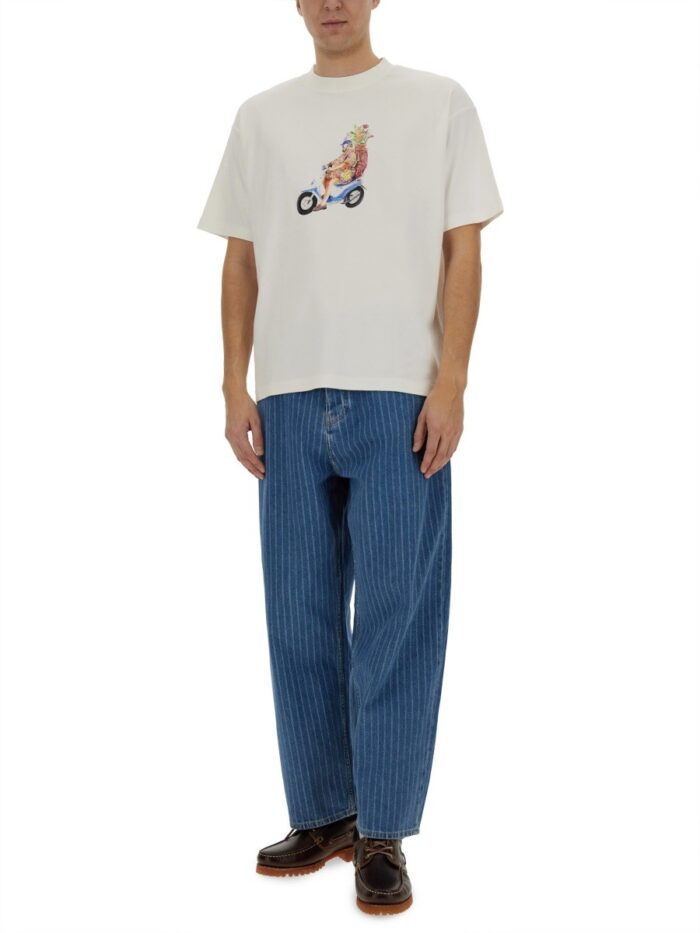 Drole De Monsieur T-SHIRT WITH "GOLFEU" PRINT