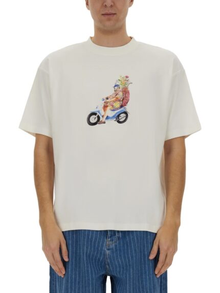 Drole De Monsieur T-SHIRT WITH "GOLFEU" PRINT