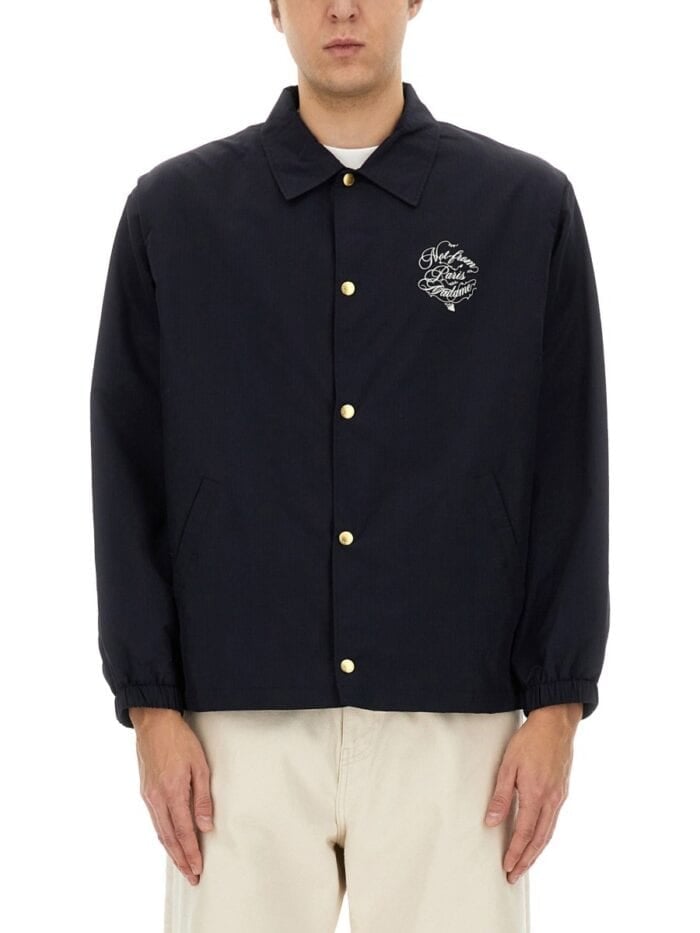 Drole De Monsieur VIGNES SLOGAN PRINT JACKET