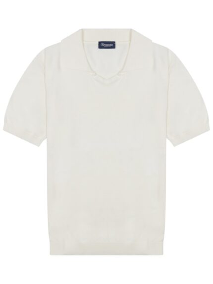 DRUMOHR Cotton Knit Polo Shirt
