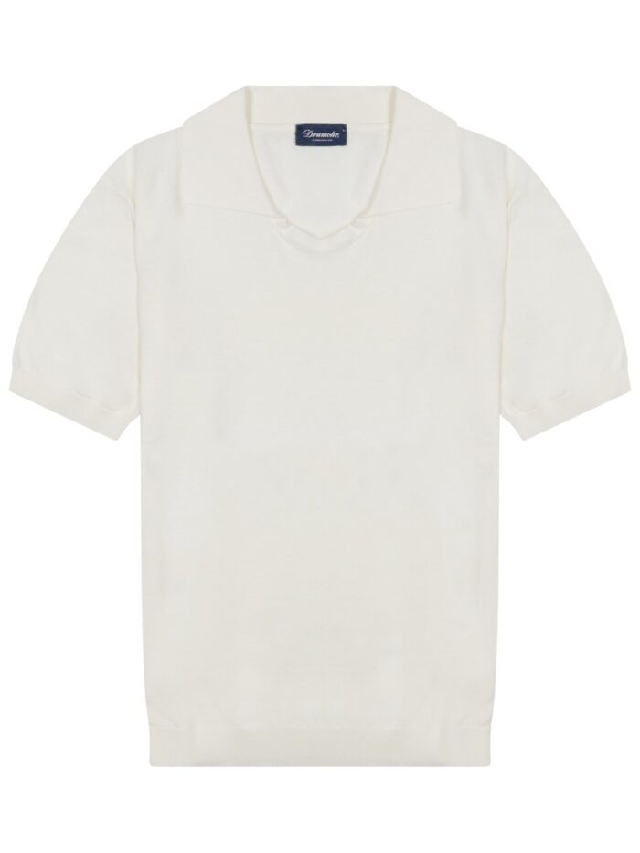 DRUMOHR Cotton Knit Polo Shirt