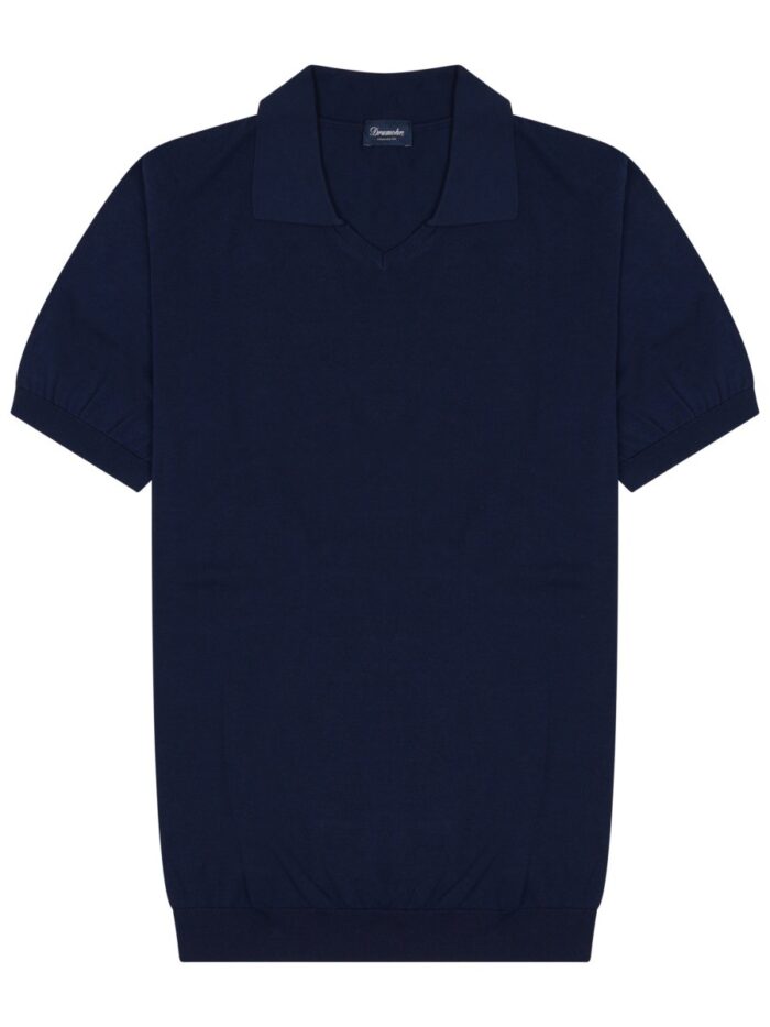 DRUMOHR Cotton Knit Polo Shirt