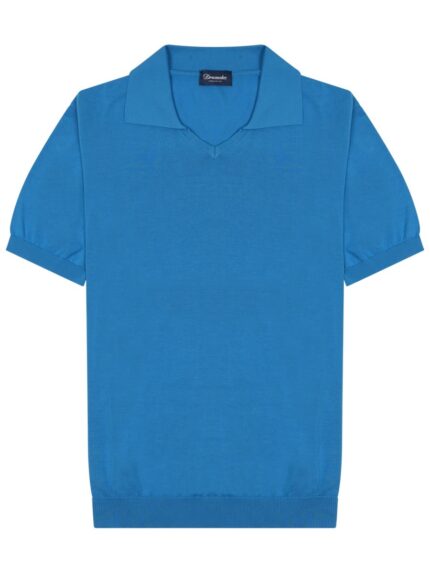 DRUMOHR Cotton Knit Polo Shirt