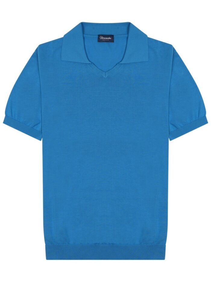 DRUMOHR Cotton Knit Polo Shirt