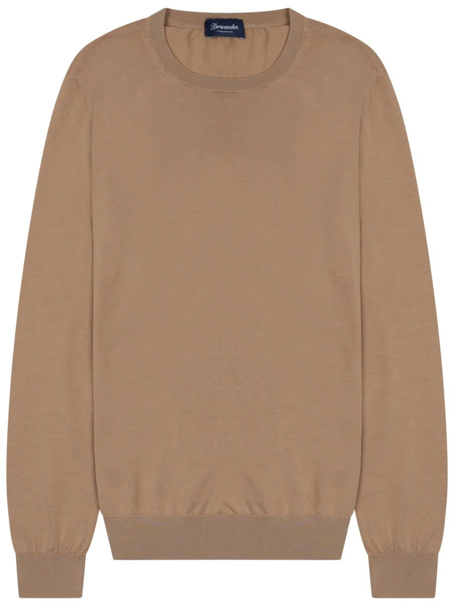 DRUMOHR Crewneck Cotton Knit Sweater