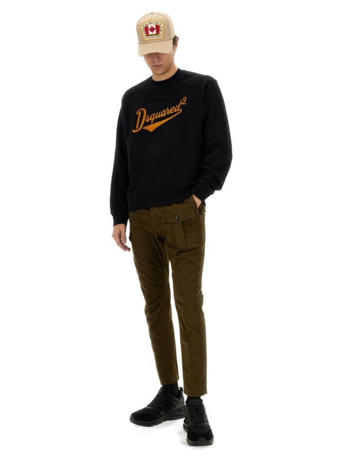 Dsquared "COOL FIT VELVET LOGO" SWEATSHIRT