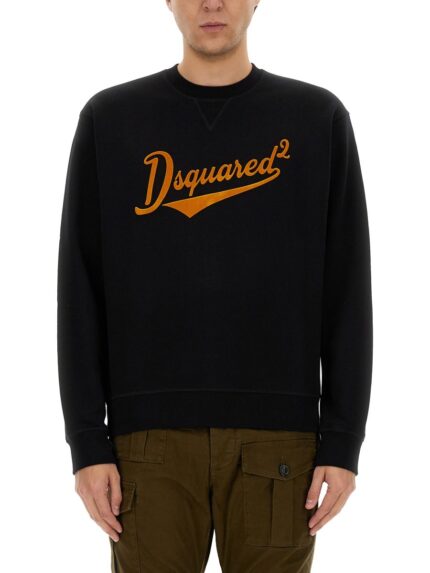 Dsquared "COOL FIT VELVET LOGO" SWEATSHIRT