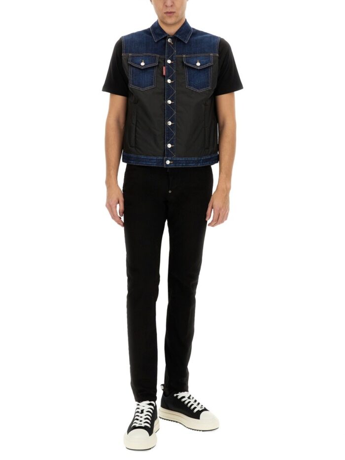 Dsquared DENIM PUFFER VEST