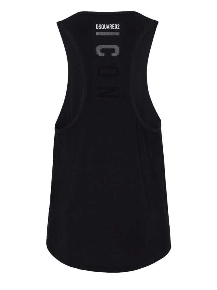 Dsquared STRETCH TECHNICAL FABRIC JERSEY TANK TOP