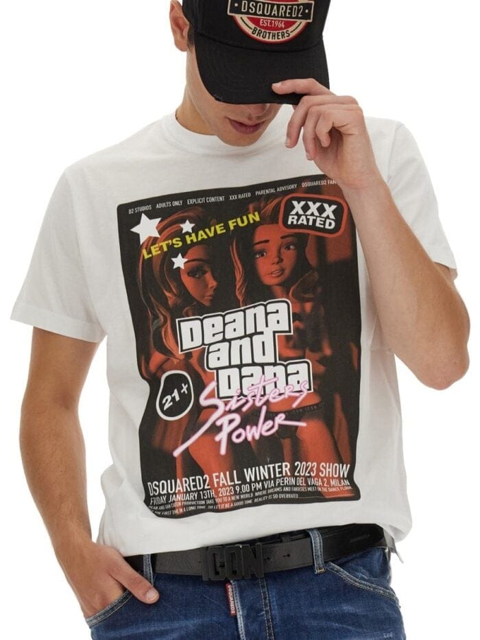 Dsquared T-SHIRT WITH PRINT