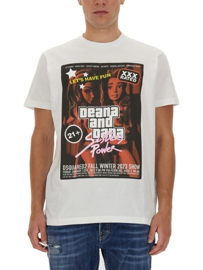 Dsquared T-SHIRT WITH PRINT