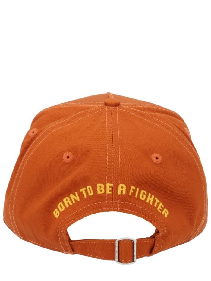 DSquared2 BASEBALL HAT WITH LOGO PATCH