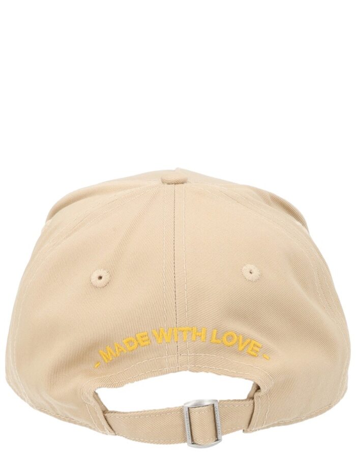 DSquared2 BASEBALL HAT WITH LOGO PATCH