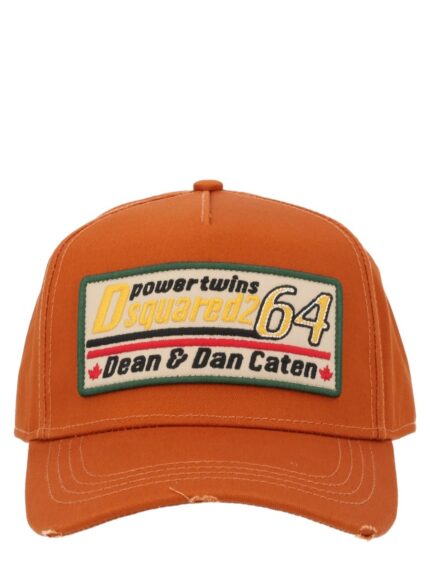 DSquared2 BASEBALL HAT WITH LOGO PATCH