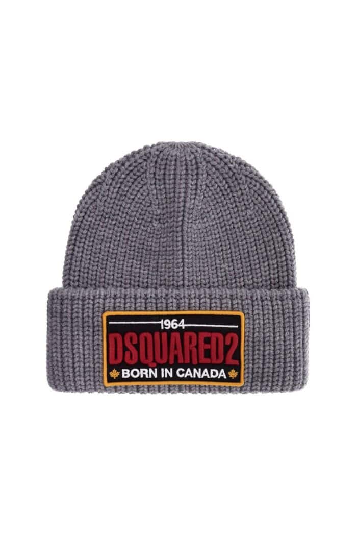 DSQUARED2 "beanie Hat With Patch Logo