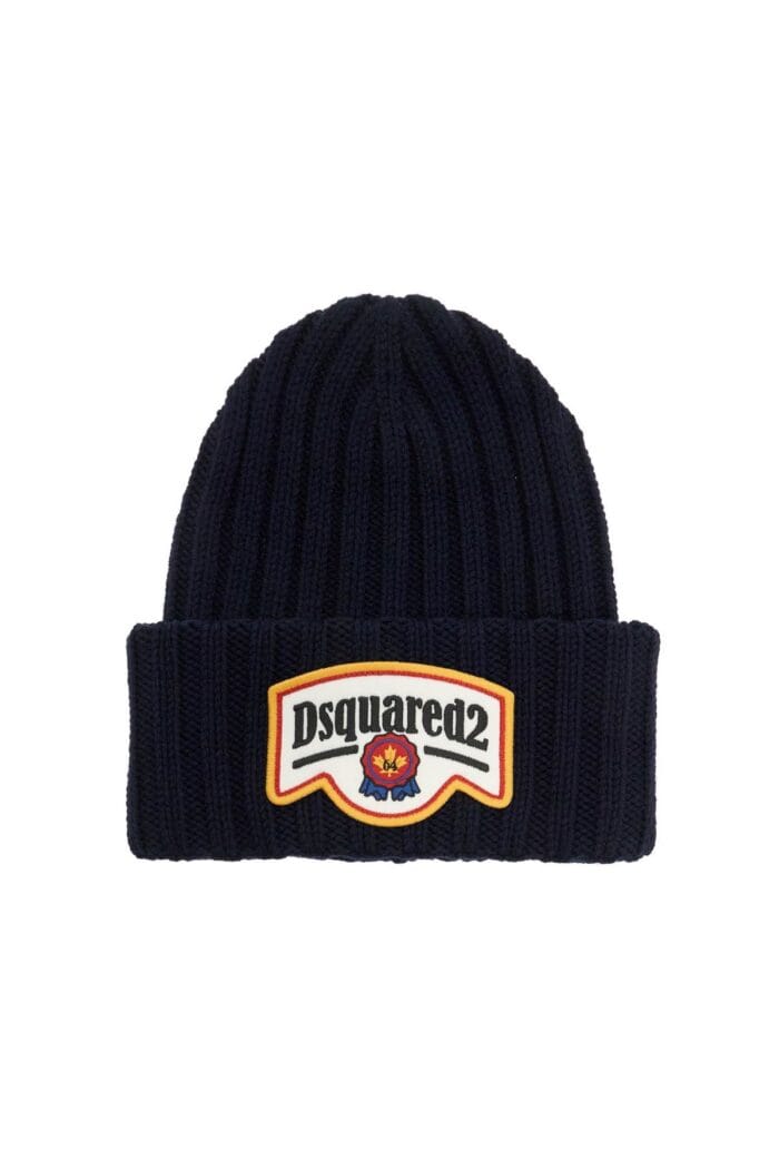 DSQUARED2 "beanie Hat With Patch Logo