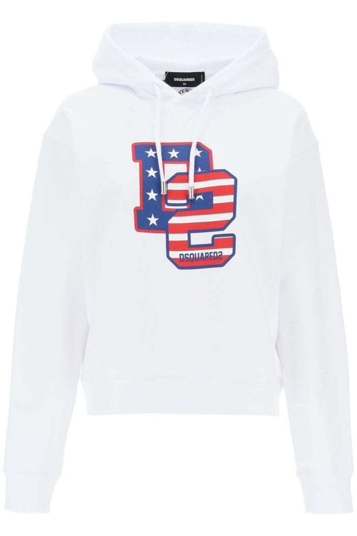 DSQUARED2 Cool Fit Hoodie With Graphic Print