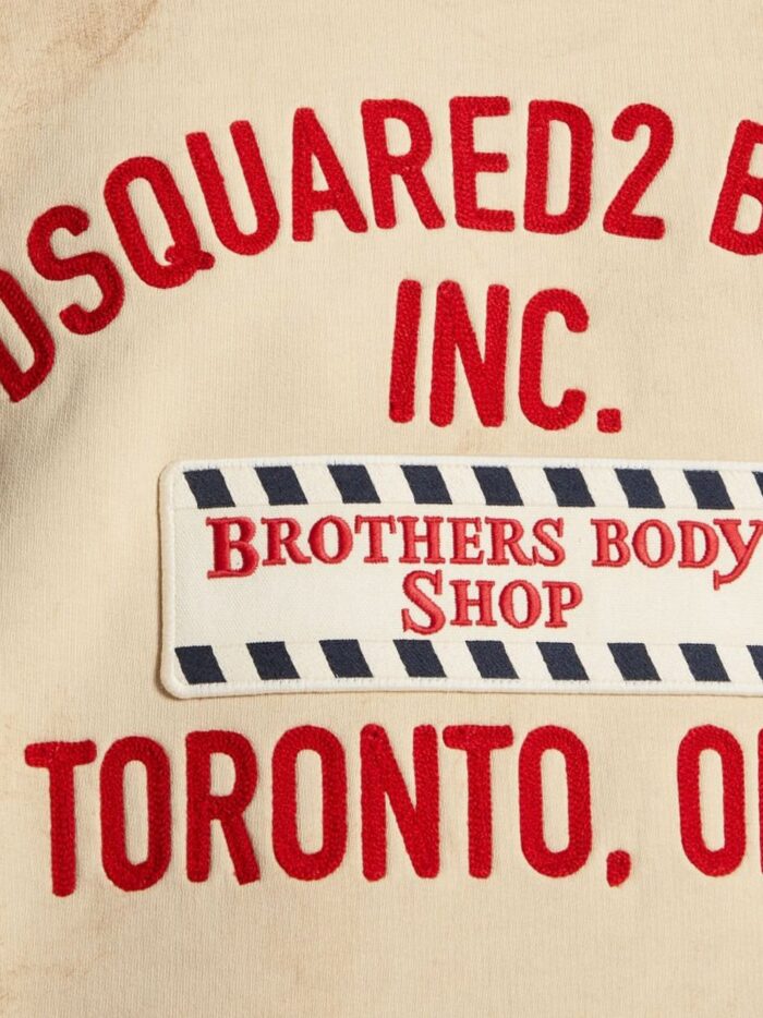 Dsquared2 Cotton Sweatshirt With Distressed Effect