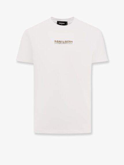 Dsquared2 Cotton T-shirt With Frontal Embossed Logo