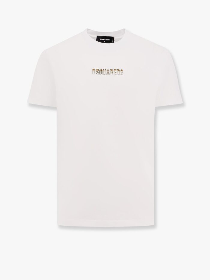 Dsquared2 Cotton T-shirt With Frontal Embossed Logo