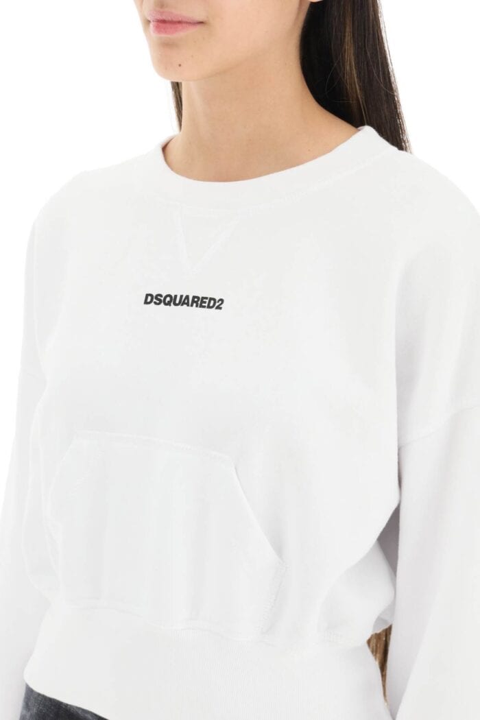 Dsquared2 Cropped Sweatshirt With Logo