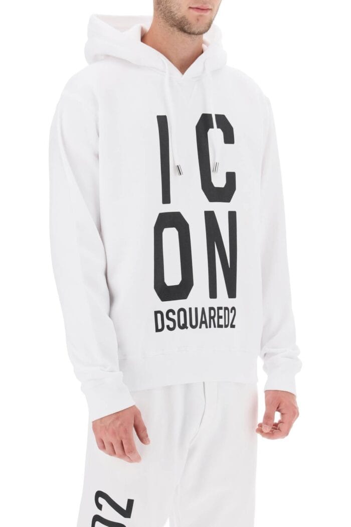 Dsquared2 'icon Squared' Cool Fit Hoodie With Logo Print