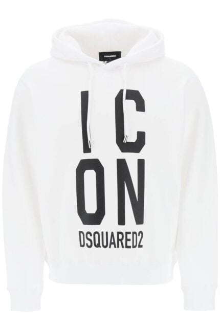 Dsquared2 'icon Squared' Cool Fit Hoodie With Logo Print