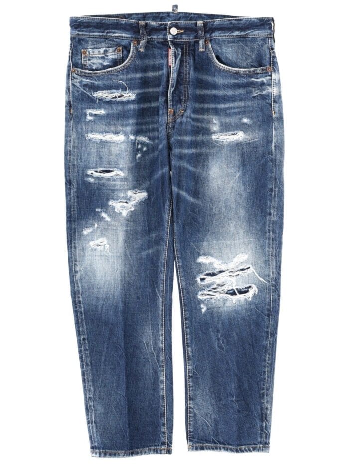 dsquared2 jeans with "destroyed" details DSquared2 JEANS WITH "DESTROYED" DETAILS