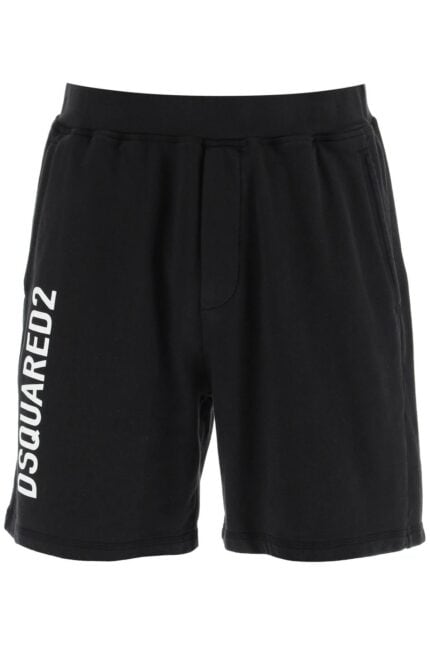 Dsquared2 Jersey Bermuda Shorts With Logo