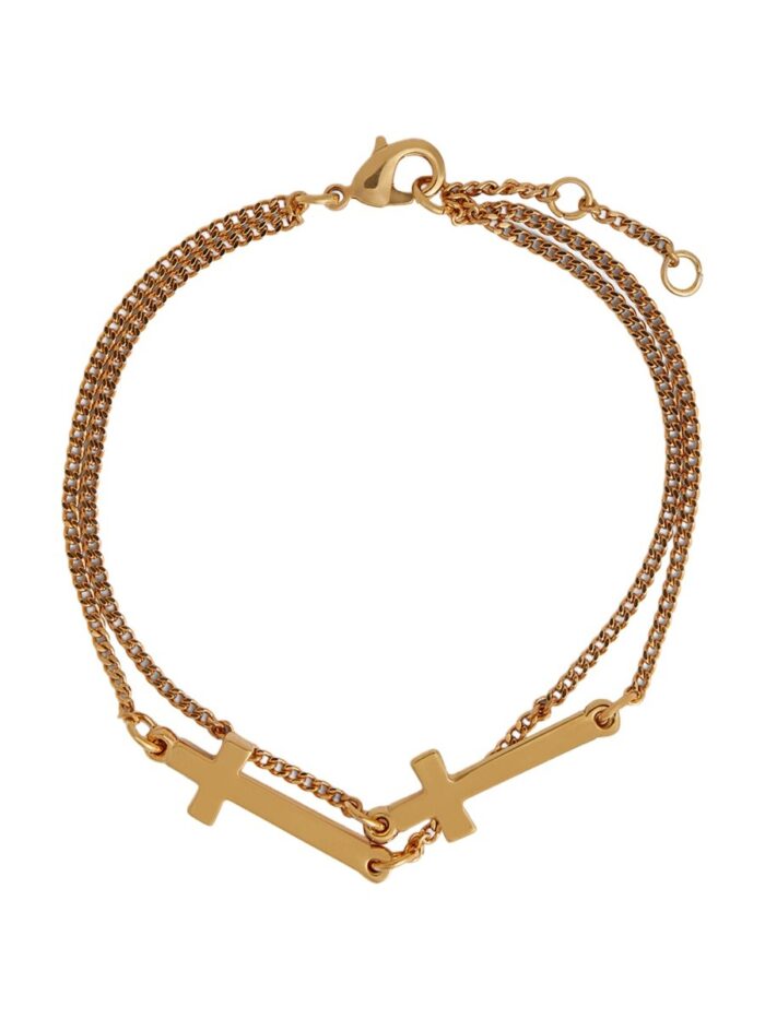 DSquared2 "JESUS" BRACELET WITH CROSS PENDANT