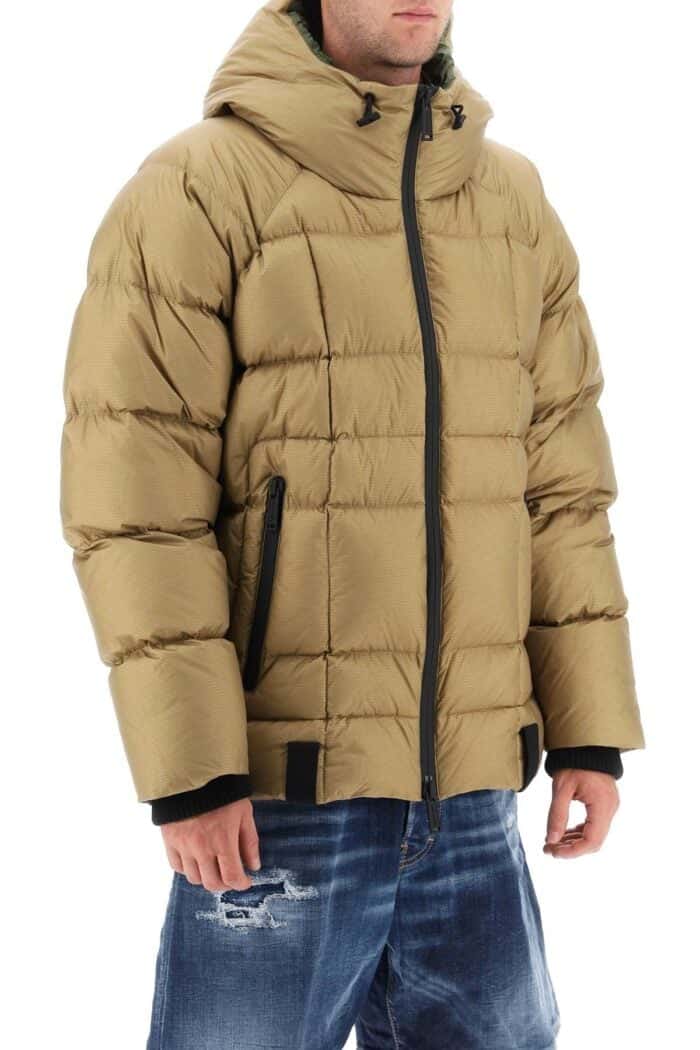 DSQUARED2 Logo Print Hooded Down Jacket