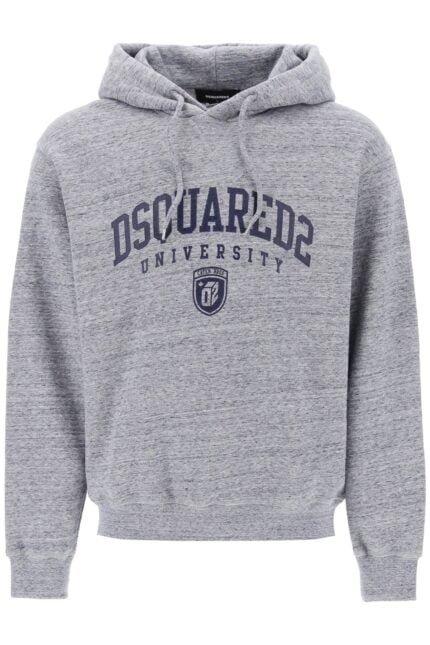 Dsquared2 Logo Print Melange Hoodie